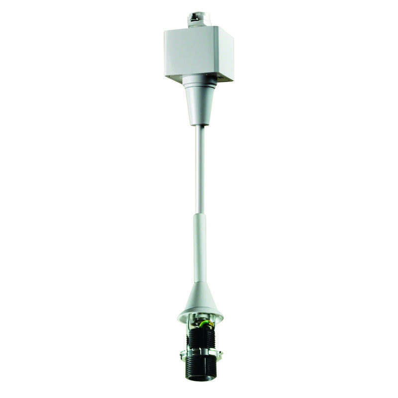 Nora Lighting NTH-160W Track Mounted Line Voltage Pendant Cord, 8'-6" Length, Candelabra Base, 60W Max,, White