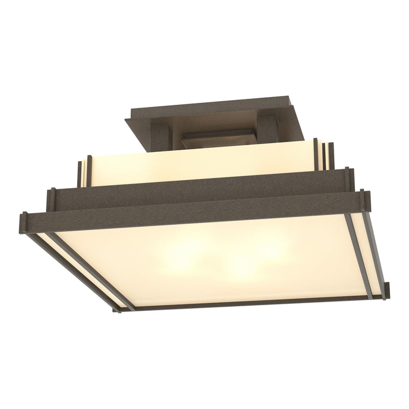 Hubbardton Forge 123705-SKT-07-BB0416 Four Light Semi-Flush Mount, Coastal Dark Smoke