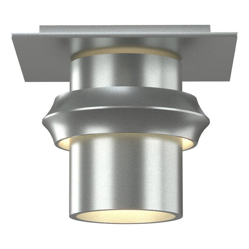 Hubbardton Forge 124910-SKT-82 One Light Semi-Flush Mount, Vintage Platinum