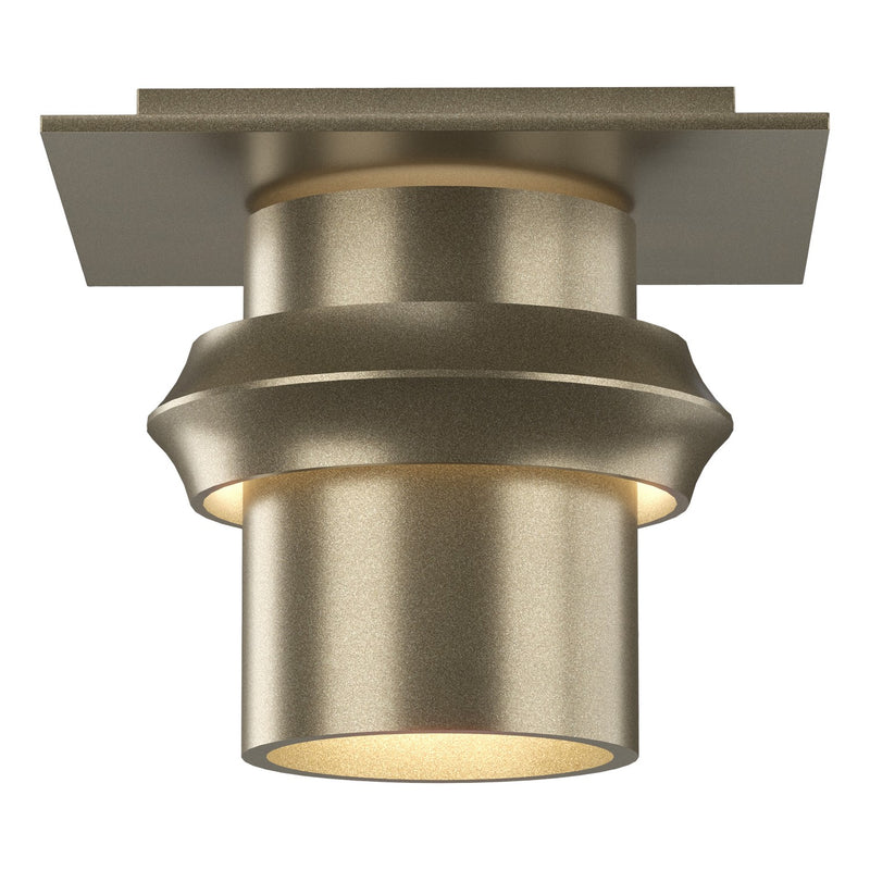 Hubbardton Forge 124910-SKT-84 One Light Semi-Flush Mount, Soft Gold