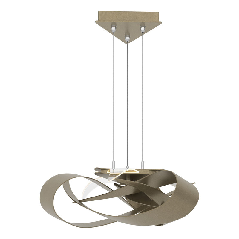 Hubbardton Forge 136520-LED-STND-84 LED Pendant, Soft Gold