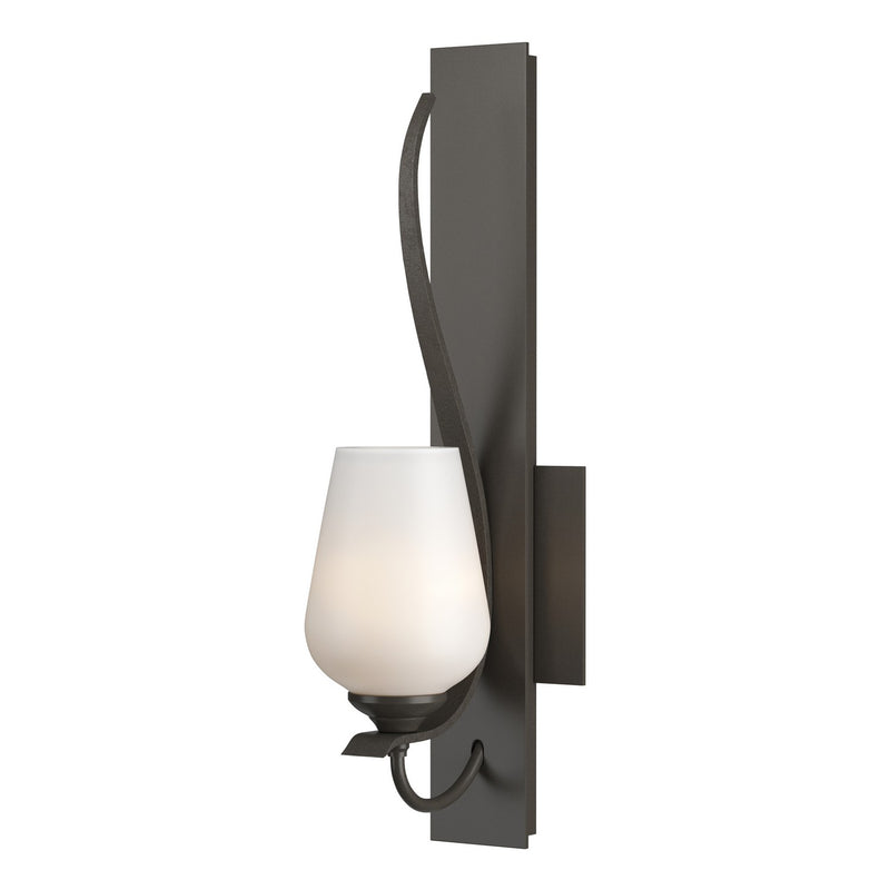 Hubbardton Forge 203035-SKT-07-GG0303 One Light Wall Sconce, Dark Smoke