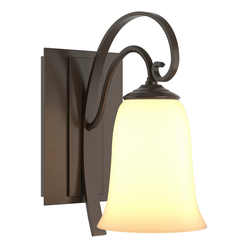 Hubbardton Forge 204531-SKT-05-GG0035 One Light Wall Sconce, Bronze