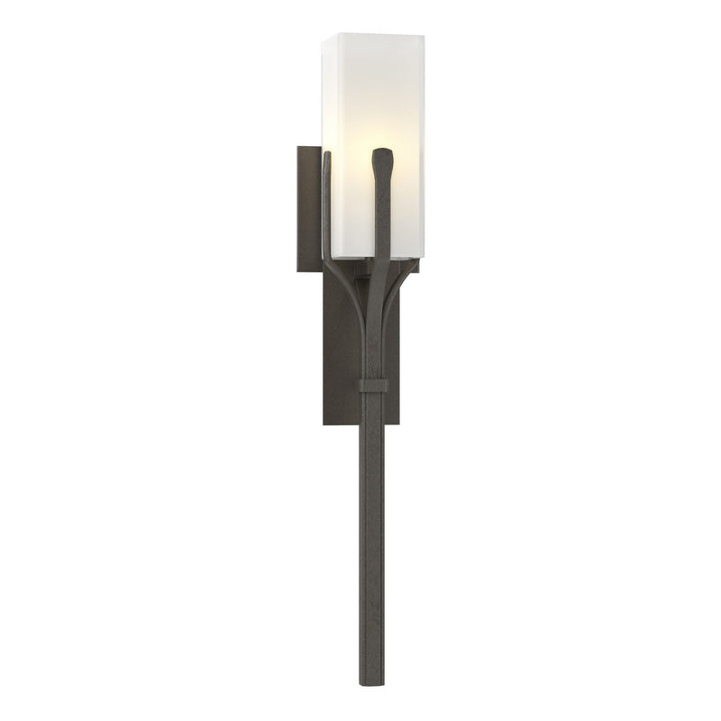 Hubbardton Forge 204750-SKT-07-GG0441 One Light Wall Sconce, Dark Smoke