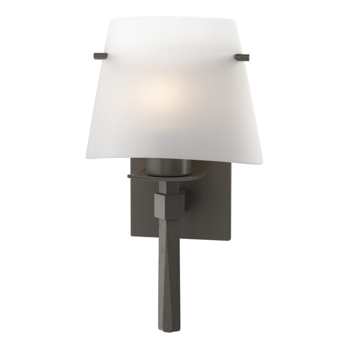 Hubbardton Forge 204825-SKT-07-GG0246 One Light Wall Sconce, Dark Smoke