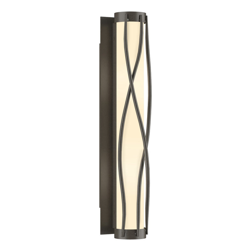 Hubbardton Forge 205401-SKT-07-GG0347 Four Light Wall Sconce, Dark Smoke