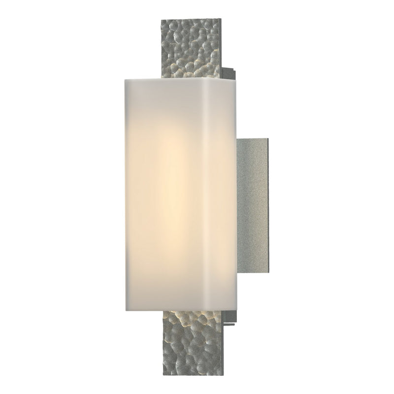 Hubbardton Forge 207693-SKT-82-GG0441 One Light Wall Sconce, Vintage Platinum