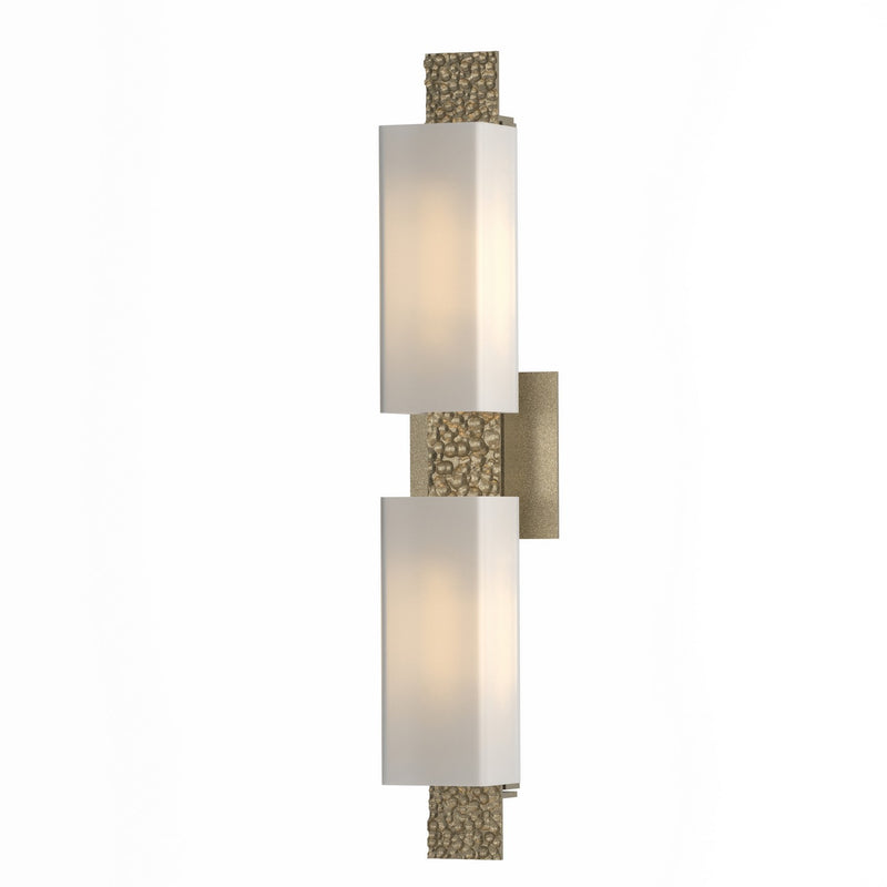 Hubbardton Forge 207695-SKT-84-GG0441 Two Light Wall Sconce, Soft Gold