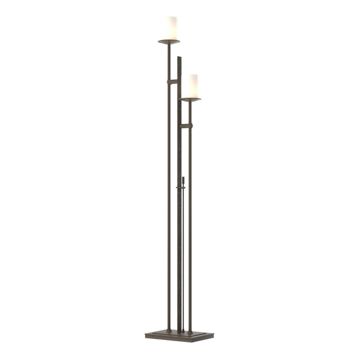 Hubbardton Forge 234903-SKT-07-GG0188 Two Light Floor Lamp, Dark Smoke
