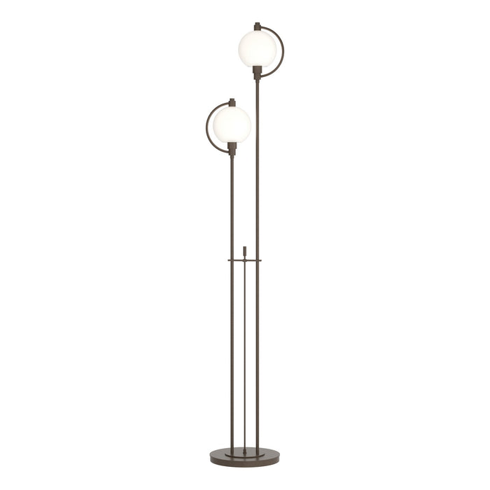 Hubbardton Forge 242210-SKT-05-GG0436 Two Light Floor Lamp, Bronze