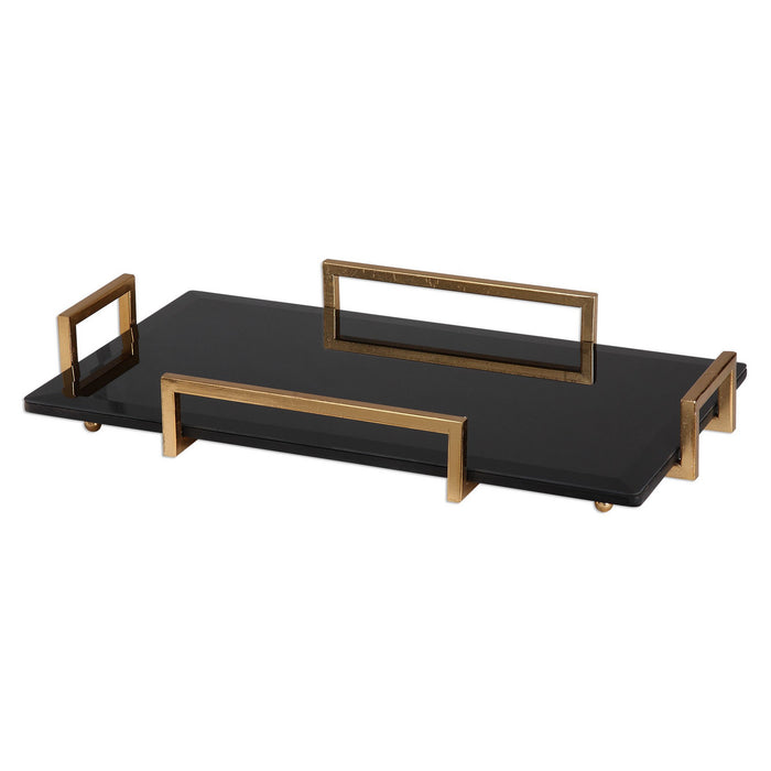 Uttermost 20057 Tray, Antiqued Gold Leaf