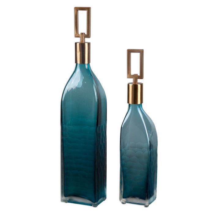 Uttermost 20076 Bottles, S/2, Coffee Bronze
