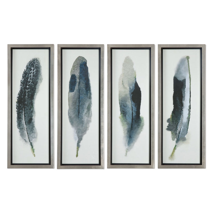 Uttermost 41554 Wall Art, Silver Leaf