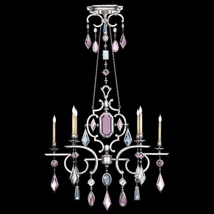 Fine Art 725940-1ST Six Light Chandelier, Silver