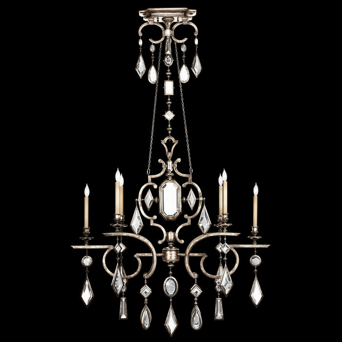 Fine Art 725940-3ST Six Light Chandelier, Silver