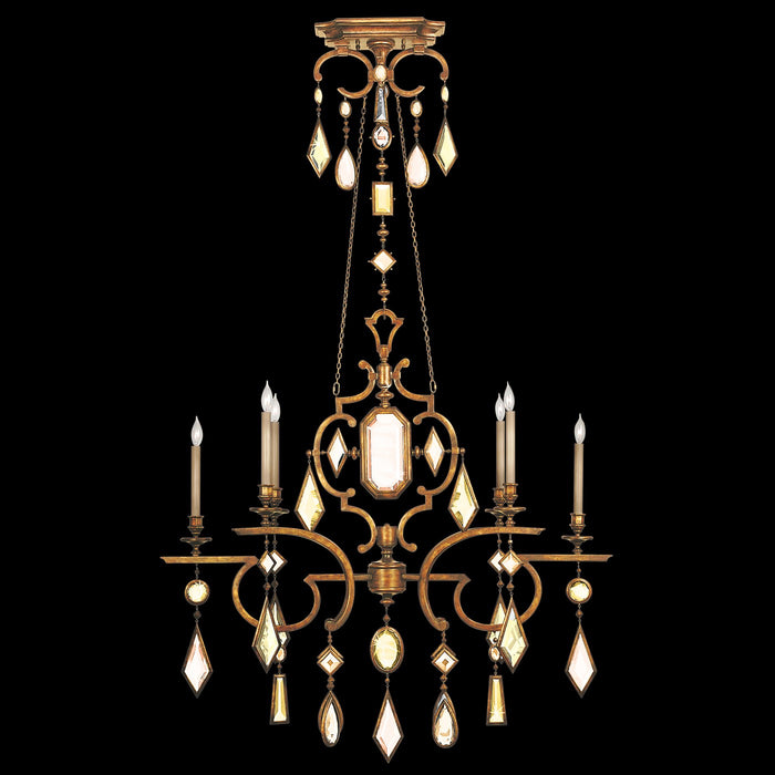 Fine Art 726040-1ST Six Light Chandelier, Gold