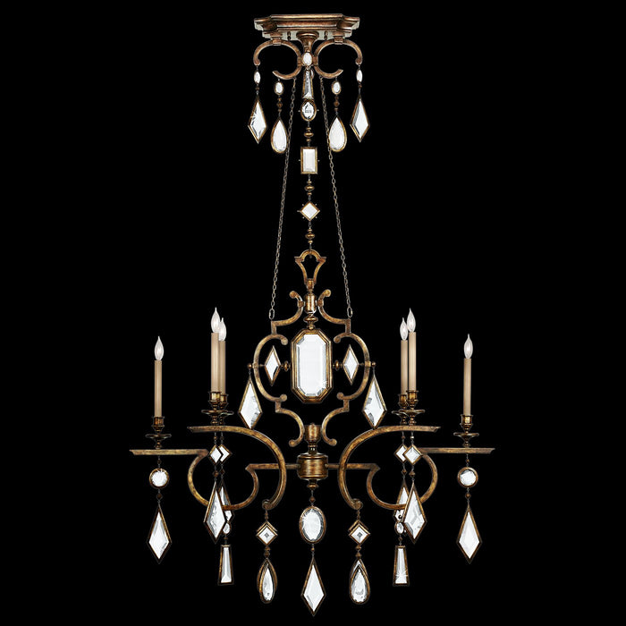 Fine Art 726040-3ST Six Light Chandelier, Gold