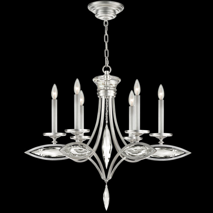 Fine Art 843540-12ST Six Light Chandelier, Silver