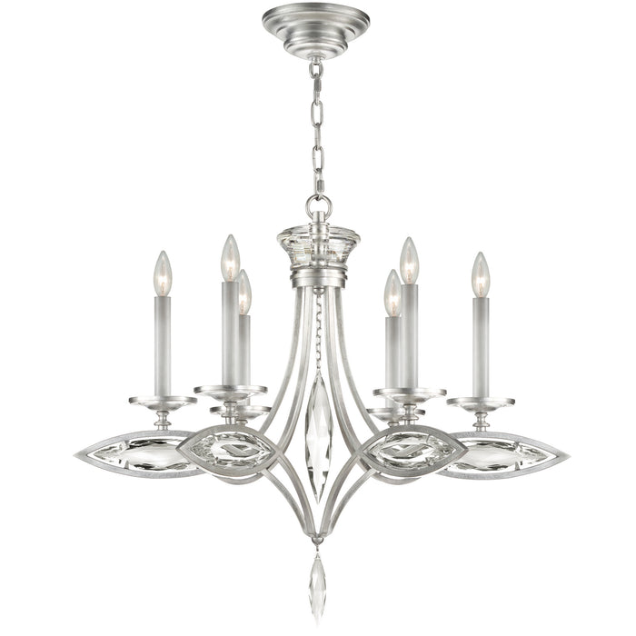 Fine Art 843540-12ST Six Light Chandelier, Silver