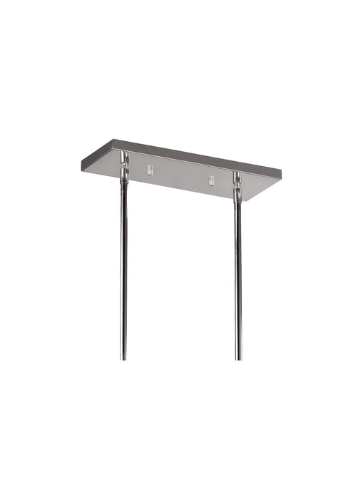 Visual Comfort Studio F3073/5PN Five Light Island Chandelier, Polished Nickel