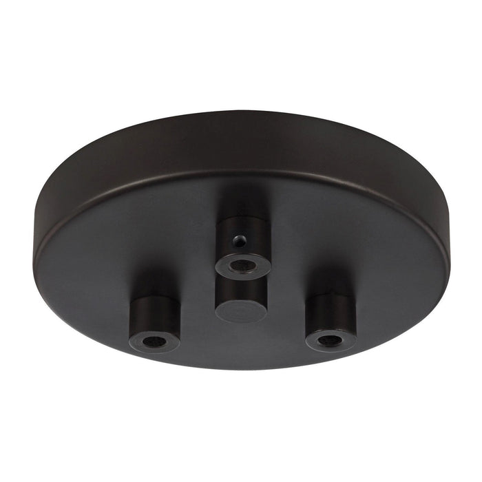 Generation Lighting MPC03ORB Three Light Multi-Port Canopy with Swag Hooks, Oil Rubbed Bronze