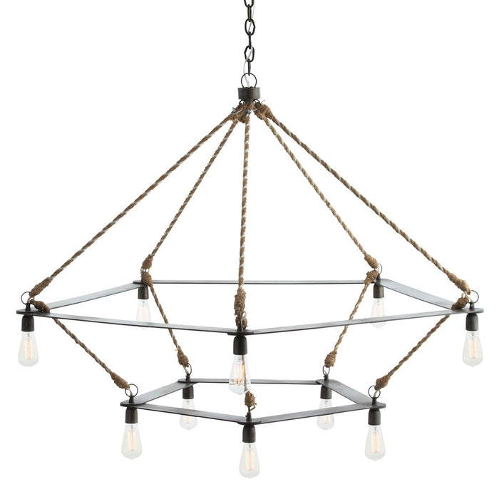 Arteriors 84176 Ten Light Chandelier, Natural