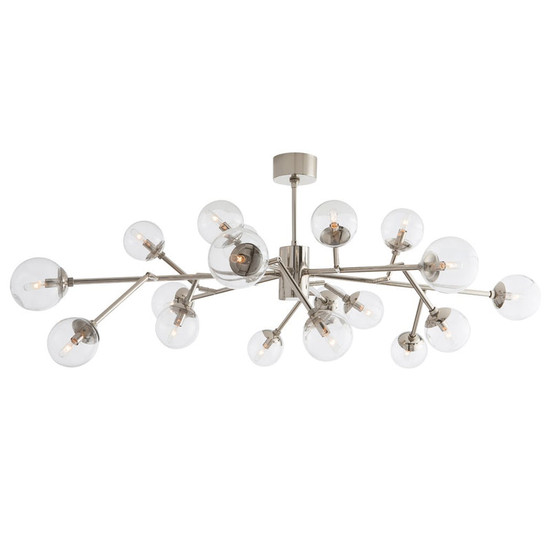 Arteriors 89032 18 Light Chandelier, Polished Nickel