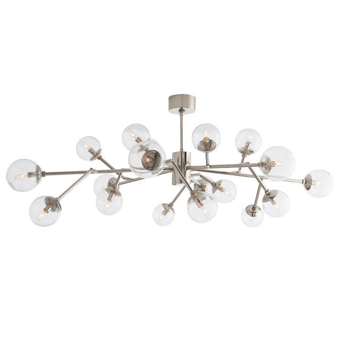 Arteriors 89032 18 Light Chandelier, Polished Nickel