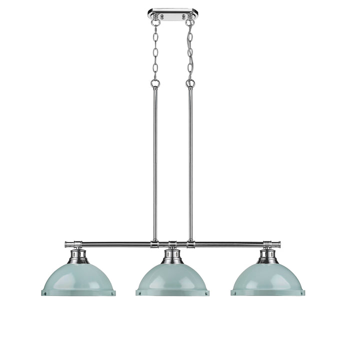 Golden 3602-3LP CH-SF Three Light Linear Pendant, Chrome