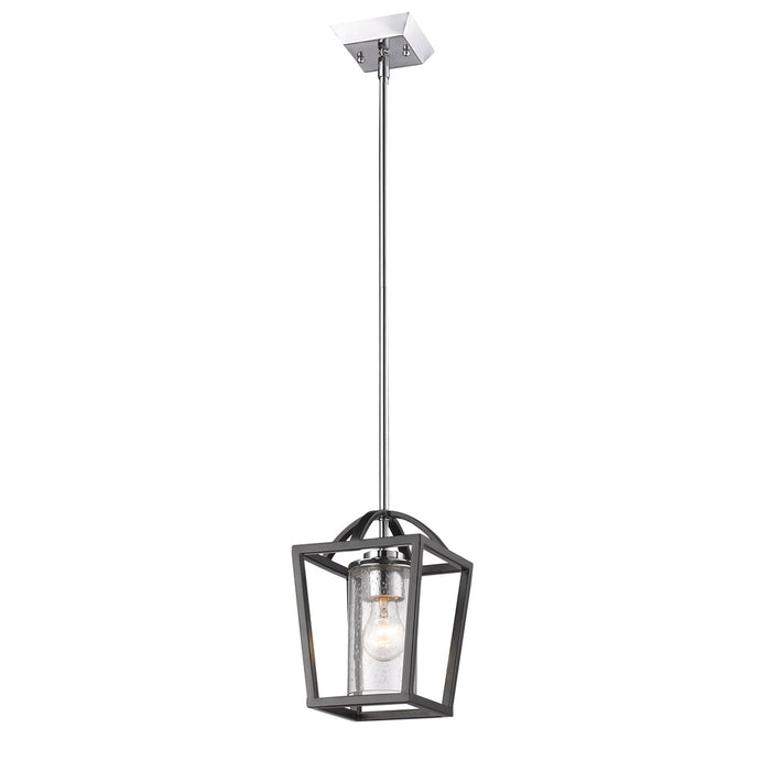 Golden 4309-M1L BLK-SD One Light Mini Pendant, Matte Black