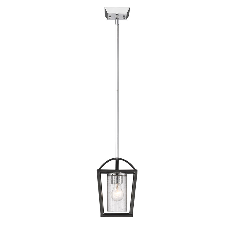 Golden 4309-M1L BLK-SD One Light Mini Pendant, Matte Black