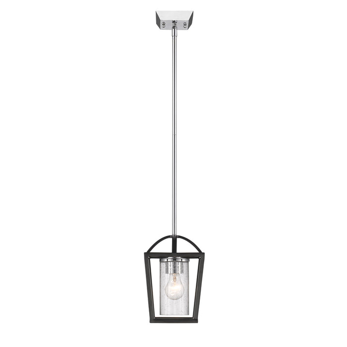 Golden 4309-M1L BLK-SD One Light Mini Pendant, Matte Black