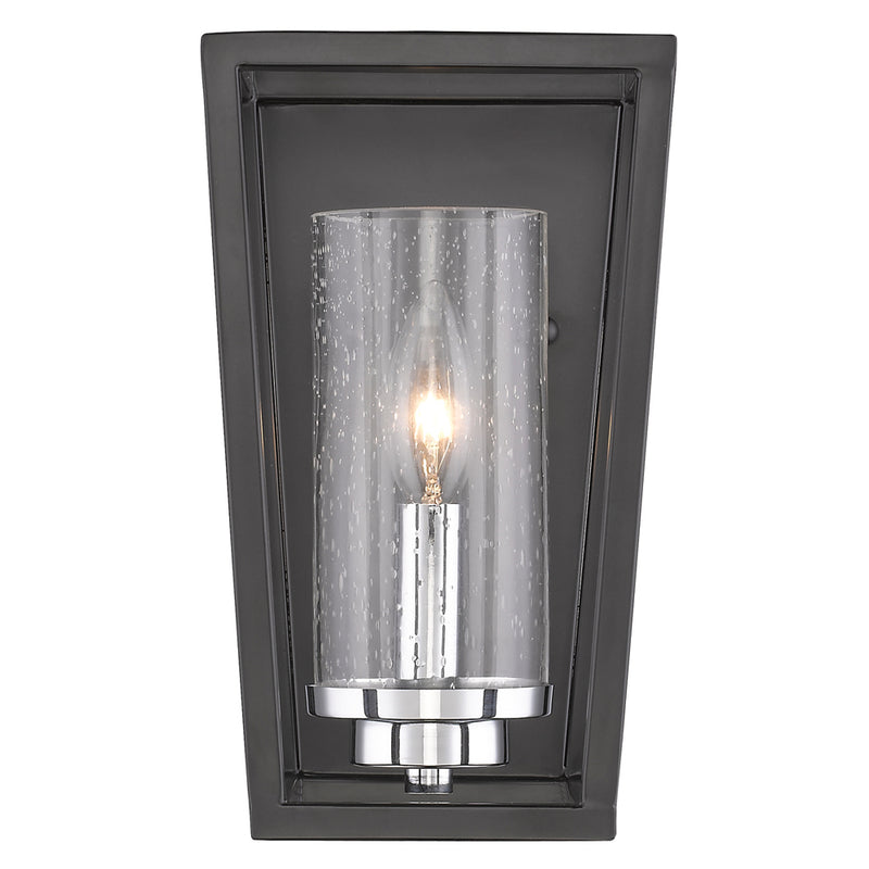 Golden 4309-WSC BLK-SD One Light Wall Sconce, Matte Black
