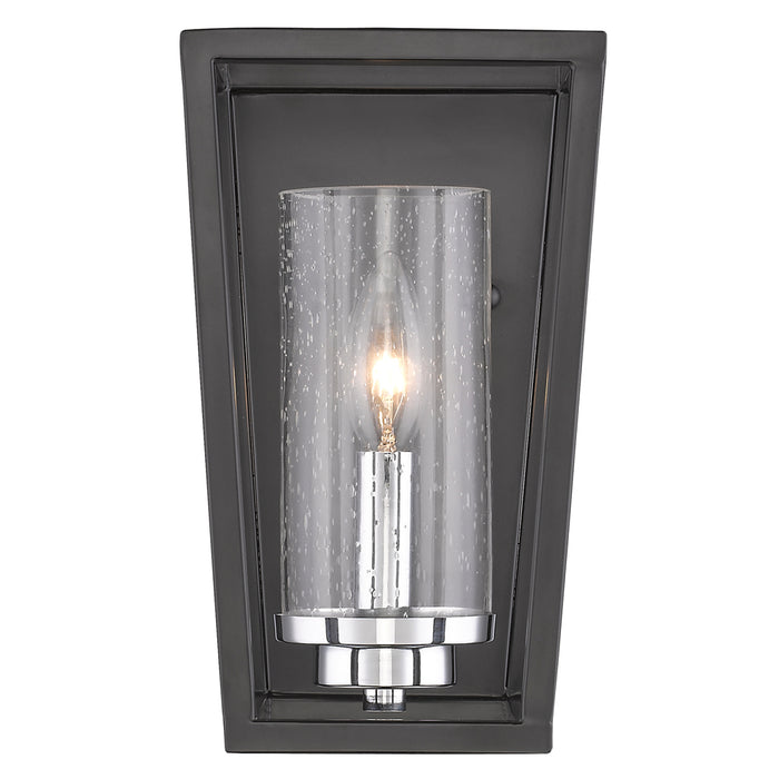 Golden 4309-WSC BLK-SD One Light Wall Sconce, Matte Black