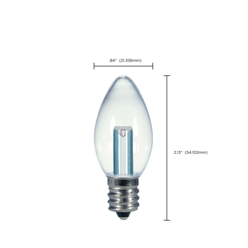 Satco S9156 Light Bulb, Clear