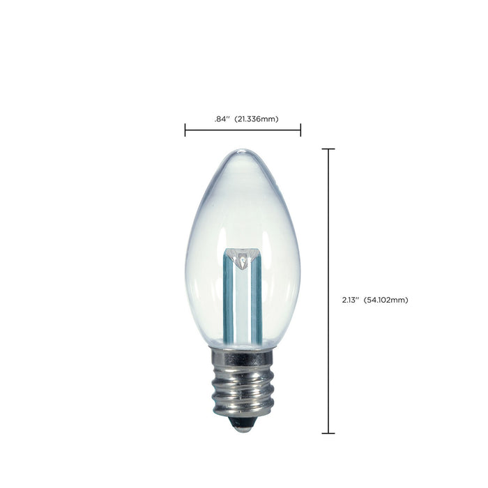 Satco S9156 Light Bulb, Clear
