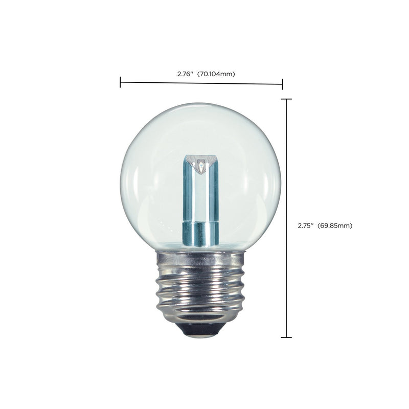 Satco S9159 Light Bulb, Coated White