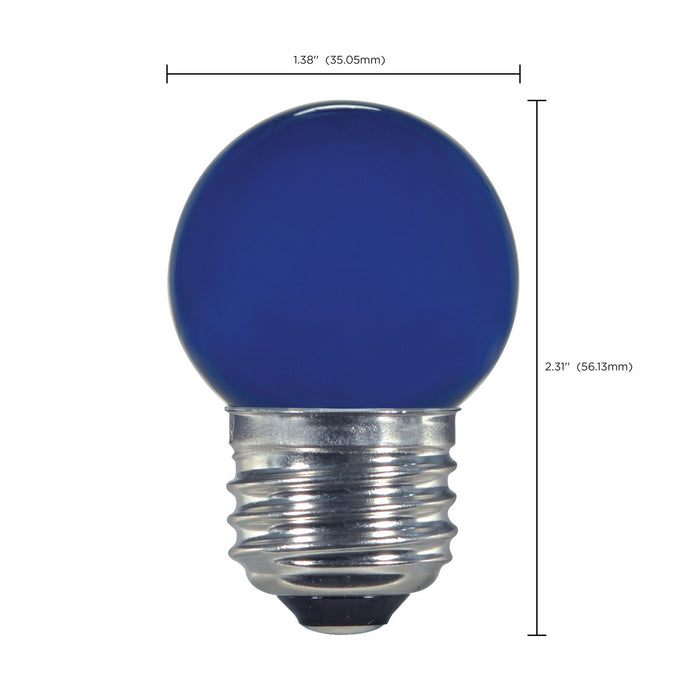 Satco S9162 Light Bulb, Ceramic Blue