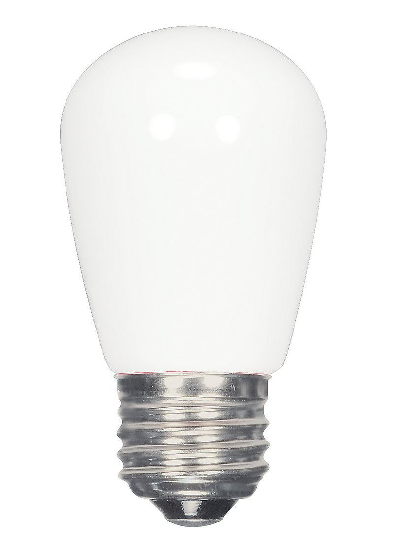 Satco S9175 Light Bulb, Coated White