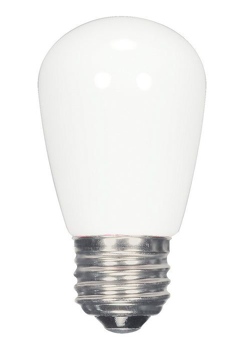 Satco S9175 Light Bulb, Coated White