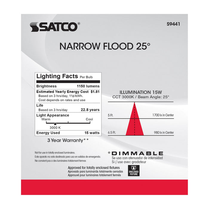 Satco S9441 Light Bulb, Clear