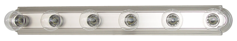 Capital Lighting 8106MN Six Light Vanity, Matte Nickel