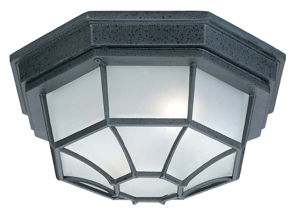 Capital Lighting 9800BK Two Light Outdoor Flush Mount, Black