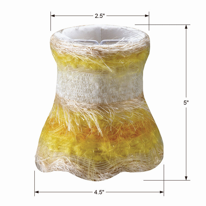 Crystorama 26SH-YELLOW Light Shade, Yellow