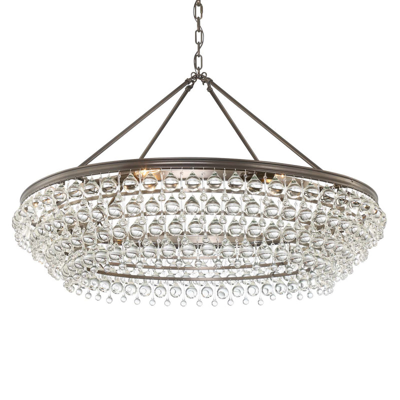 Crystorama 278-VZ Eight Light Chandelier, Vibrant Bronze