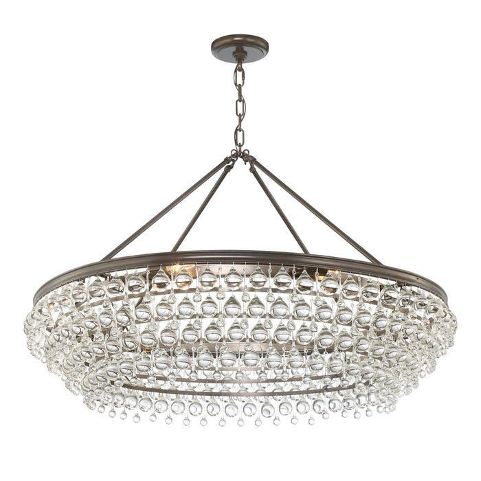 Crystorama 278-VZ Eight Light Chandelier, Vibrant Bronze