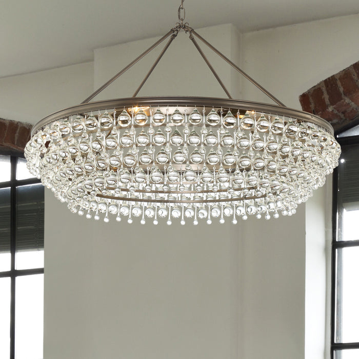 Crystorama 278-VZ Eight Light Chandelier, Vibrant Bronze