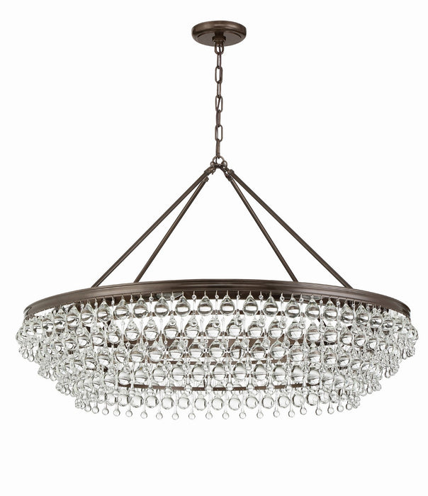 Crystorama 278-VZ Eight Light Chandelier, Vibrant Bronze