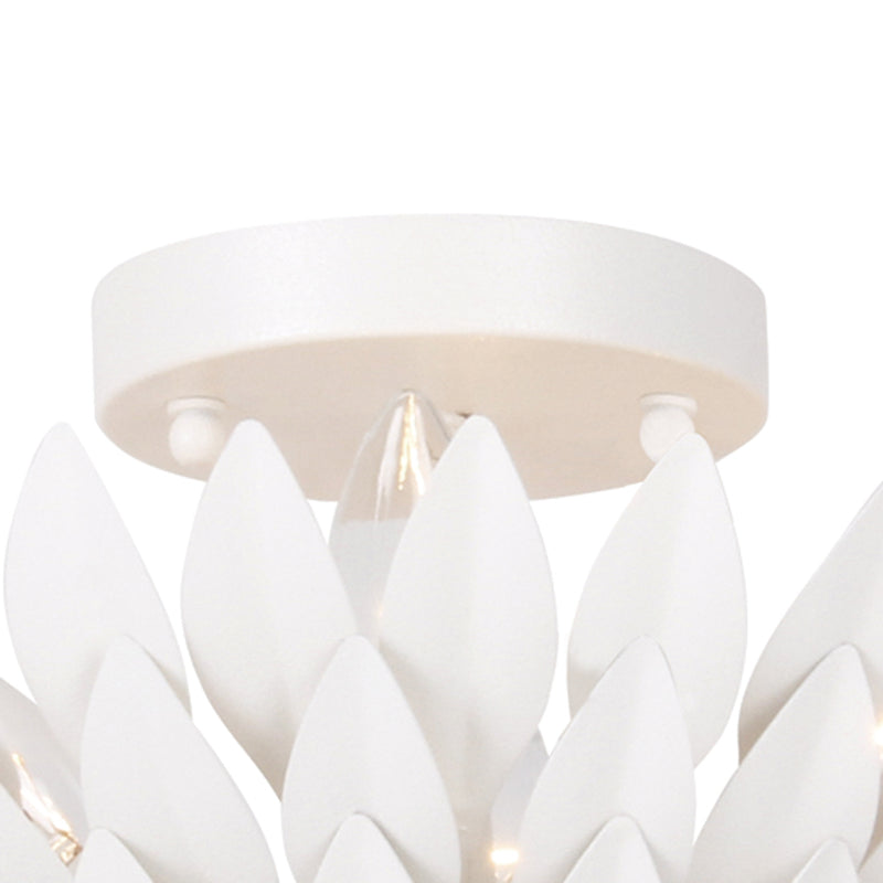 Crystorama 505-MT Four Light Semi Flush Mount, Matte White