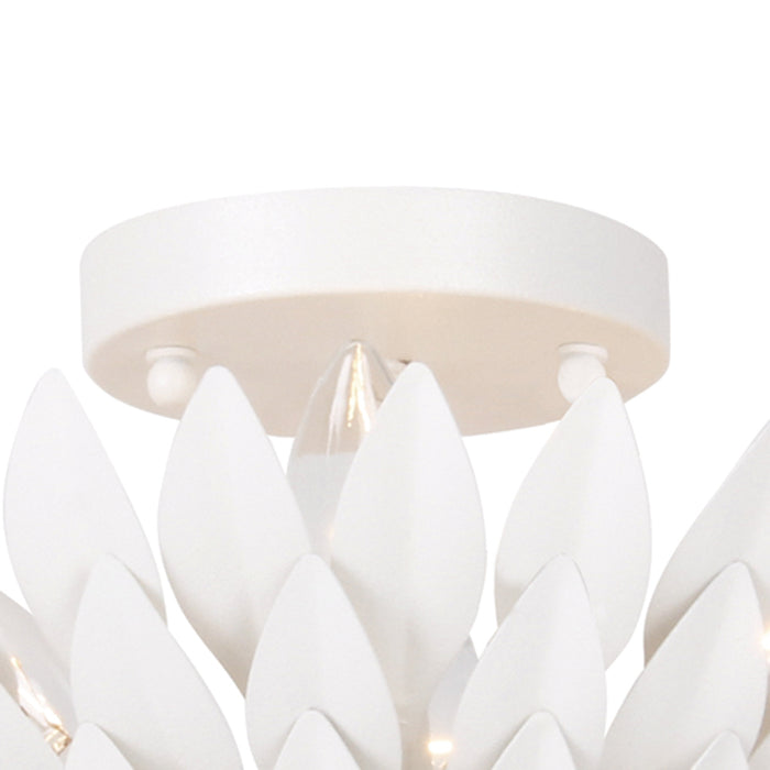 Crystorama 505-MT Four Light Semi Flush Mount, Matte White